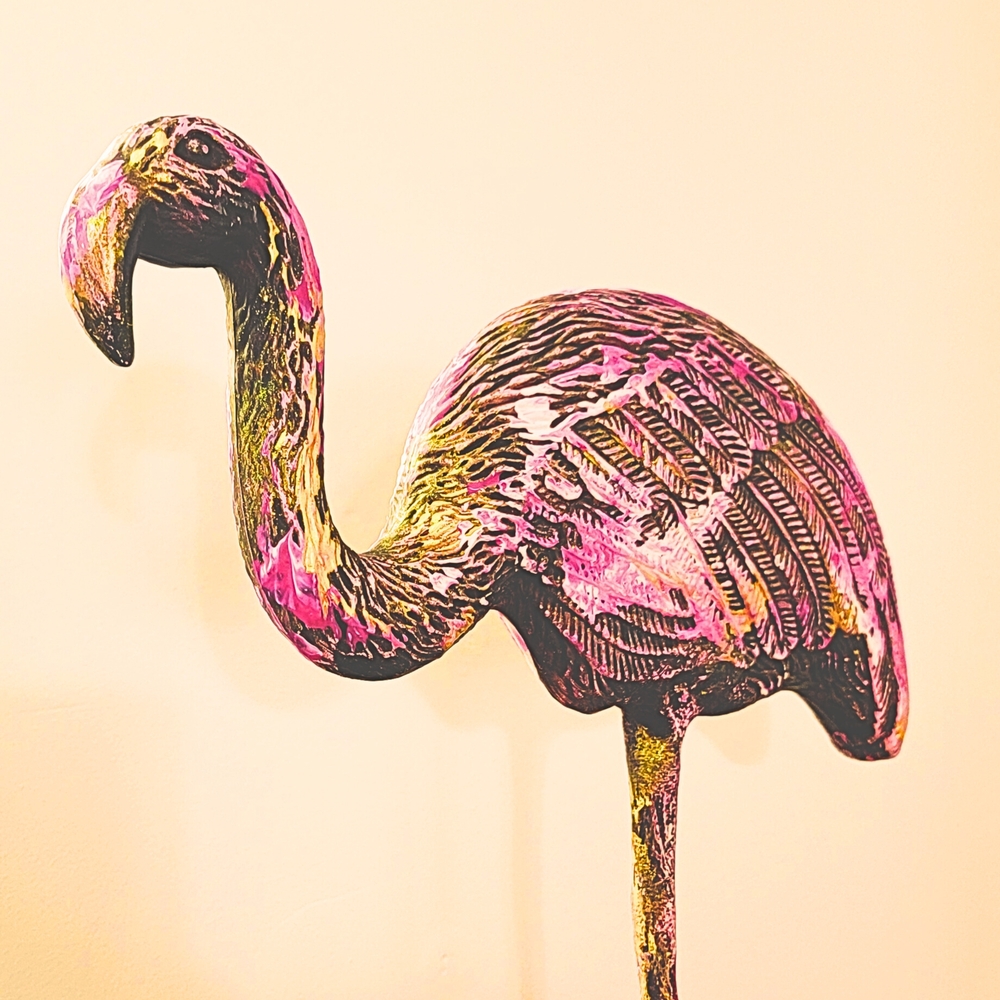 Pink and Yellow Mushroom Art Wall Decor